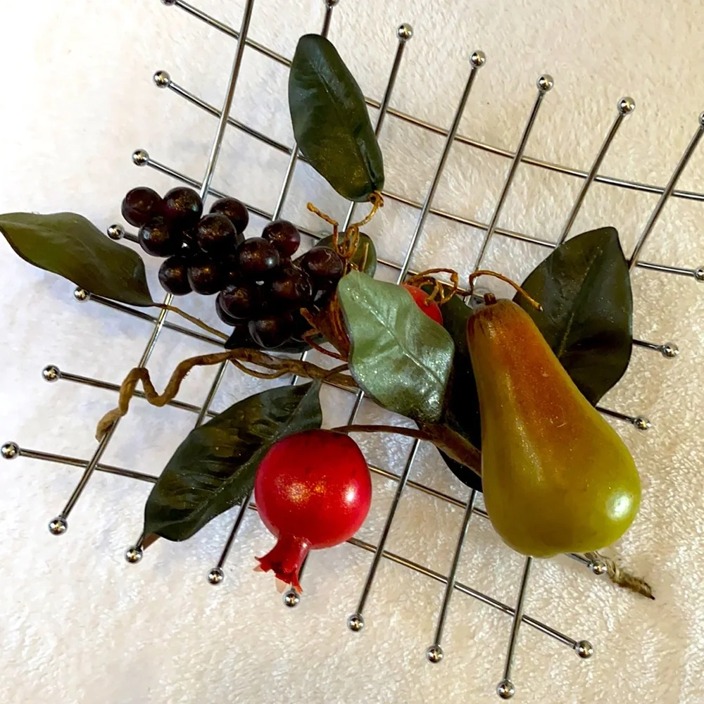 🆕Artificial Fruit Spray- Pear, grape, pomegranate